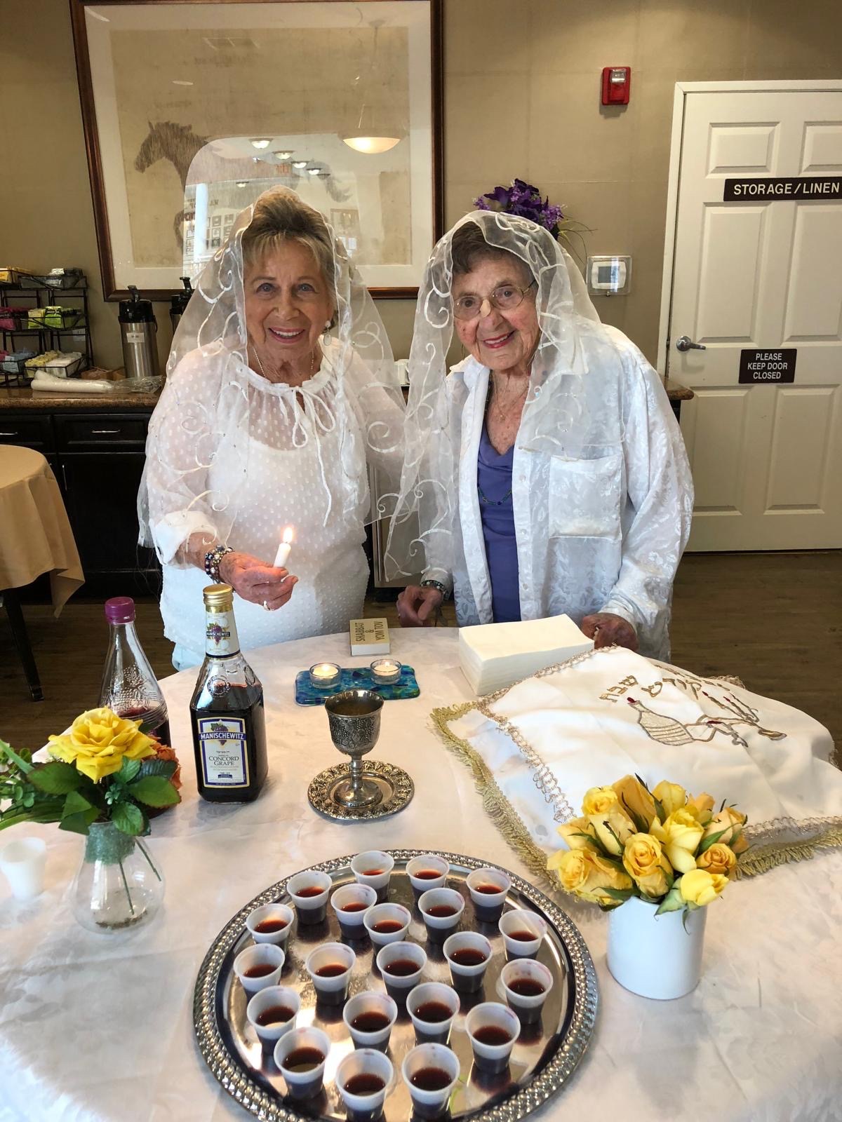 Clara presided over Friday night service at Meadowbrook